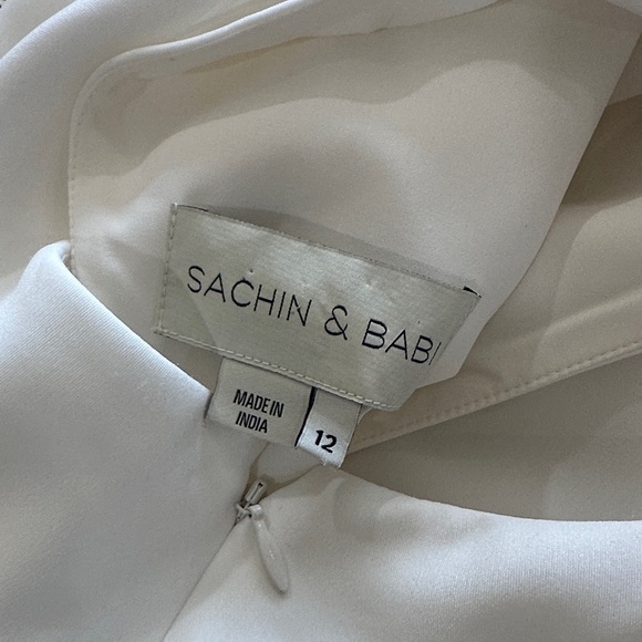 Sachin + Babi White Naomi Belted Sleeveless Dress - Picture 13 of 13